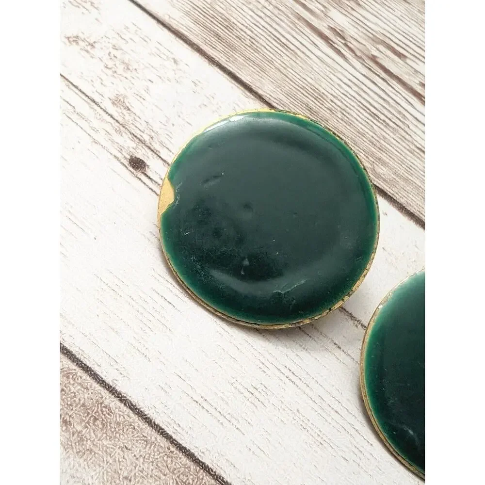 Vintage Clip On Earrings - 1.25
